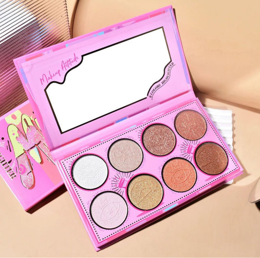 Kevin & coco 8 shades Highlighter palette
