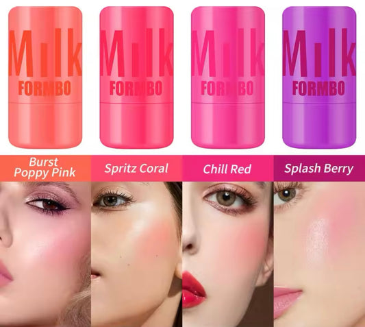 Romantic milk cooling water lip & cheek tint blush pack of 4