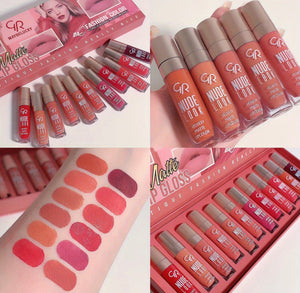 GR Golden Rose Nude Look Lipgloss Matte set limited edition