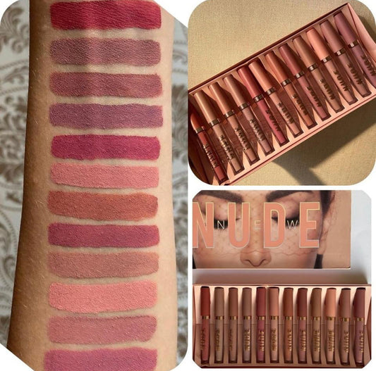 Mocallure Nude matte lipgloss set of 12
