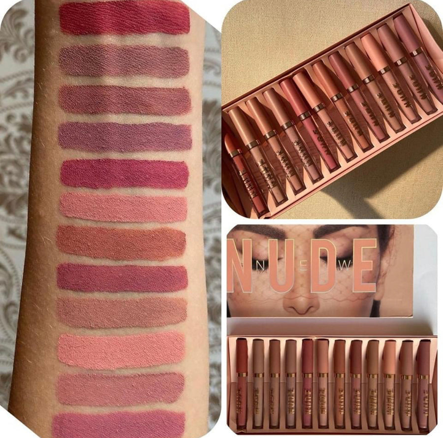 Mocallure Nude matte lipgloss set of 12