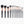 Load image into Gallery viewer, Bh cosmetics 13 piece Rose Gold Brushes Set Black with holder
