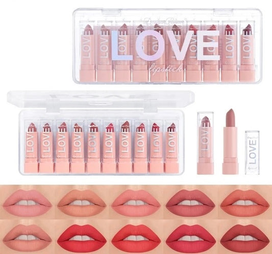 LOVE Dragon Ranee 10 color lipstick pack