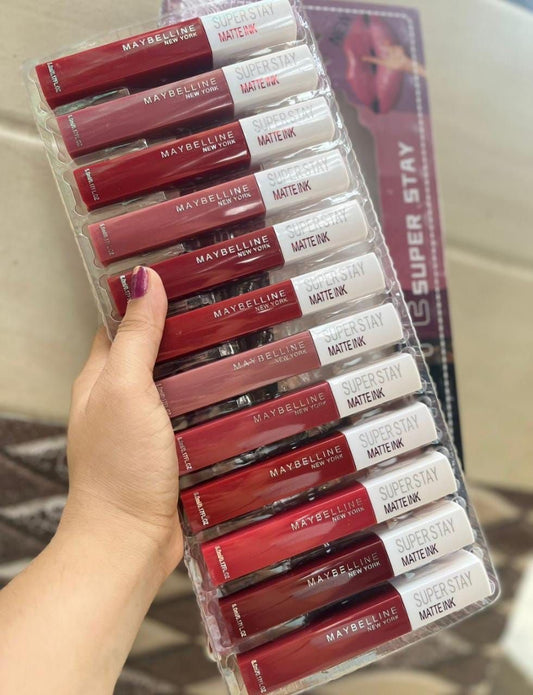 Maybelline superstay Matte lipgloss set