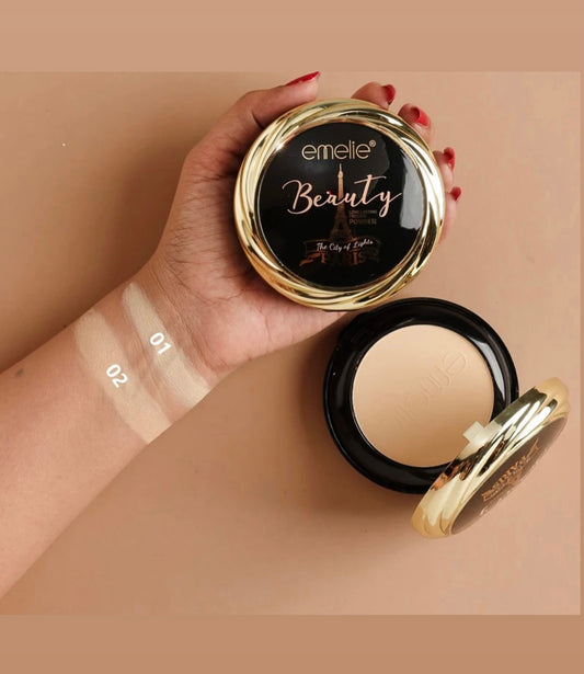 Emelie Beauty 2 in 1 Matte compact powder limited variant