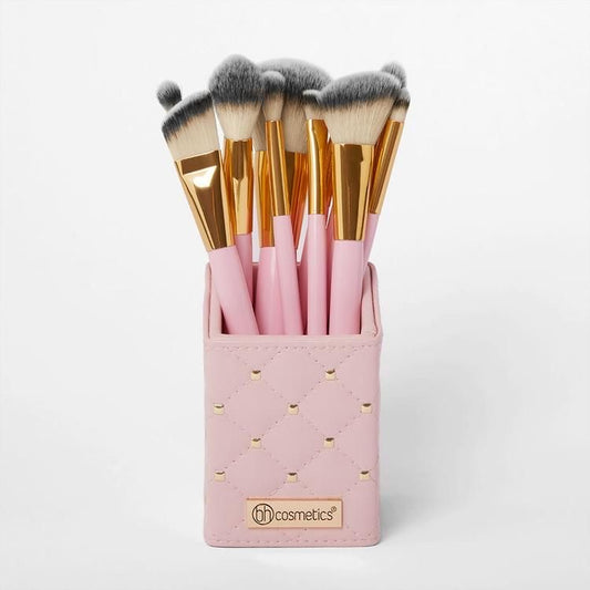 BH Cosmetics - Studded Elegance 12 Piece Brush Set with a Brush Stand