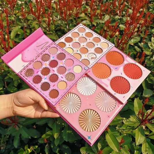 Huda moji multi purpose makeup pallete 3 in 1