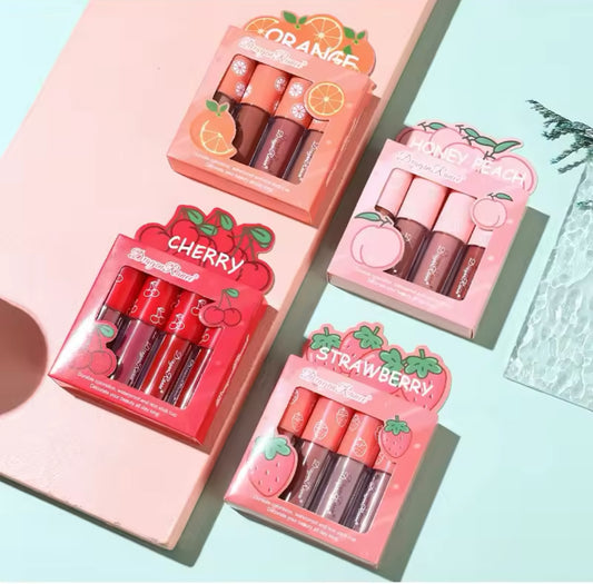 Dragon Ranee
4 color Liquid lipstick lipgloss matte set