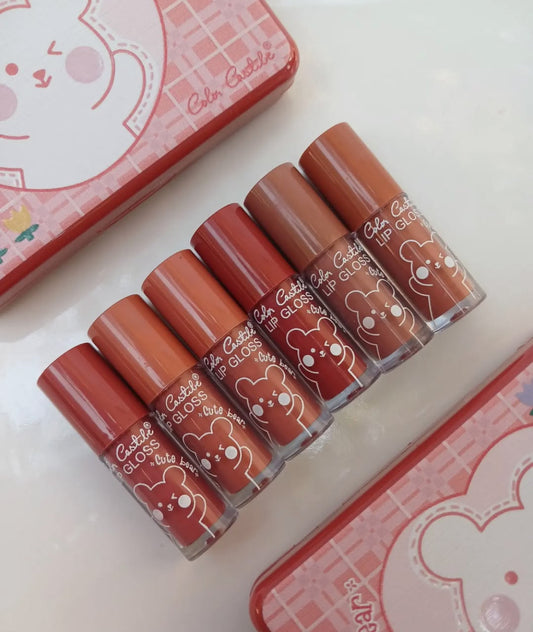 Color castle matte nude lip gloss pack of 6 shades