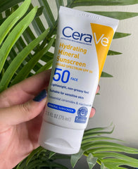 CeraVe Hydrating Mineral Sunscreen Face SPF50