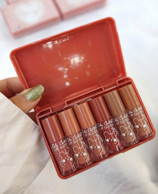 Color castle matte nude lip gloss pack of 6 shades