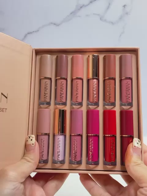 Handaiyan lipgloss pack of 12 colors